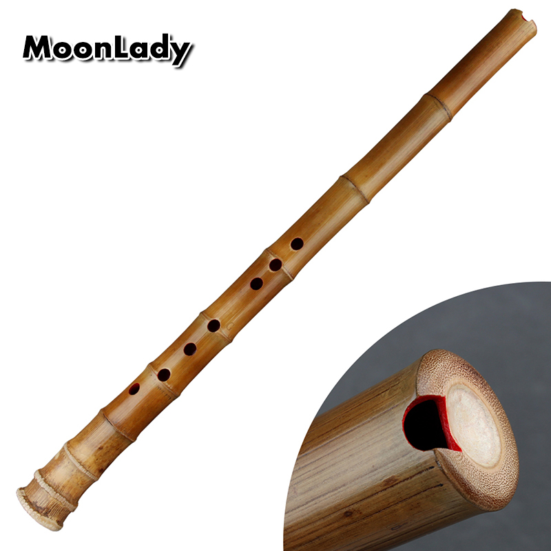 Shakuhachi Bamboo Flute - 中国竹笛（しゃくはちではない）伝統的な木製管楽器、垂直型竹笛（バンブーフルート）、初心者向けG/Fキー