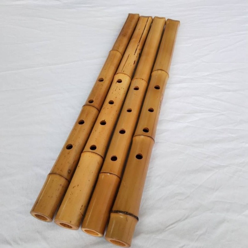 Shakuhachi Bamboo Flute - 手作り竹製尺八 初心者練習用尺八 伝統演奏用縦笛 プロ仕様木製管楽器