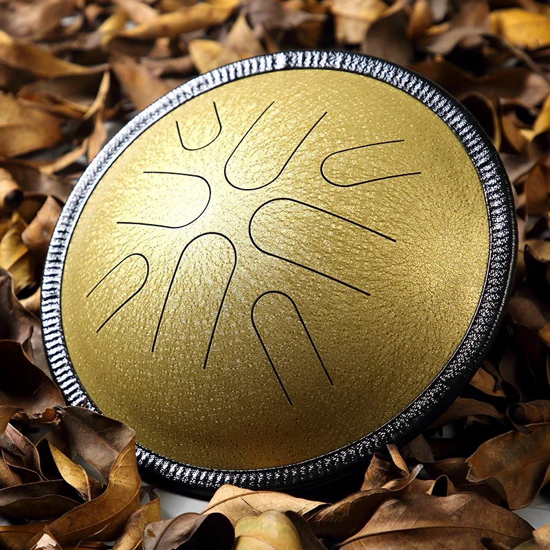 Musical Instrument In Japanese - 瞑想用ポータブルトラベルドラム、日本のチューン、銅と鋼の音楽ギフトセット、Voiasinヨガ楽器、10インチ、8トーン