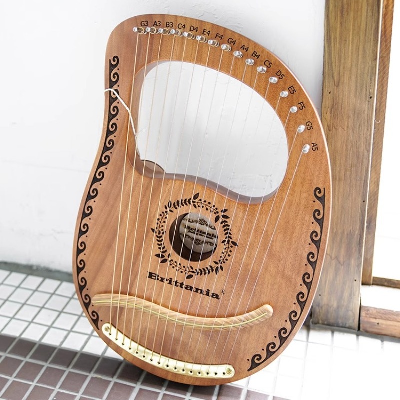 Musical Instrument Lyre - 初心者リラハープ子供ポータブルリラハープマホガニーアートリル弦楽器プロフェッショナル大人の楽器