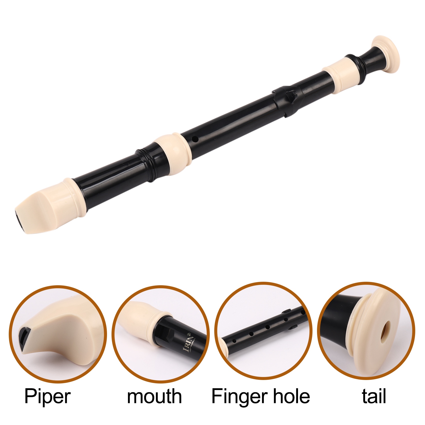 Musical Instrument Long - 新入荷ファッション ABSリコーダー ソプラノクラリネット ロングフルート バロックリコーダー 指使い楽器アクセサリー