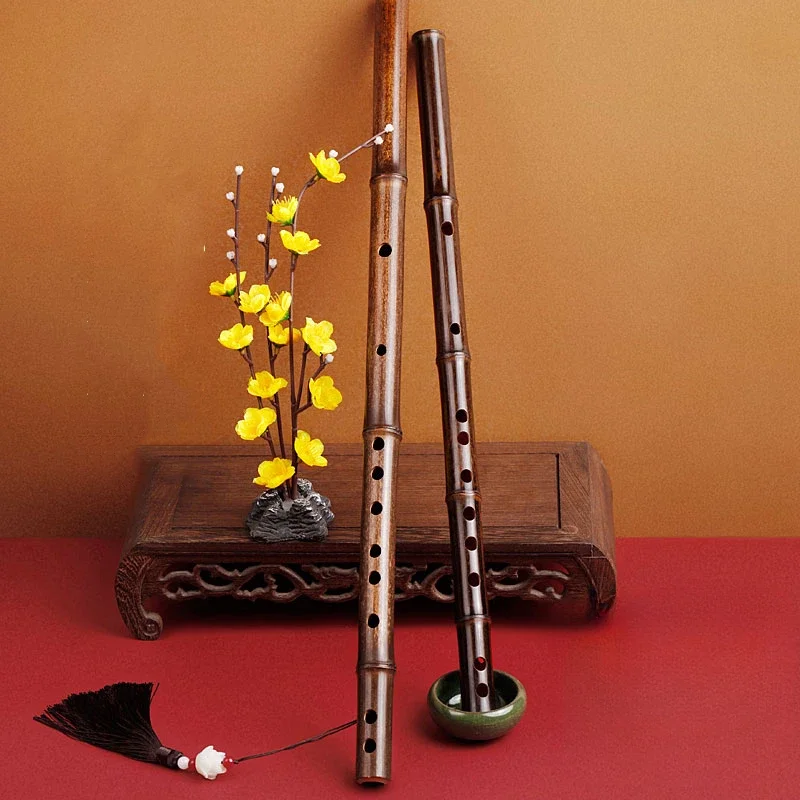 Shakuhachi Bamboo Flute - 大人と子供のための竹笛楽器、伝統的な楽器、中国のディジ初心者、紫