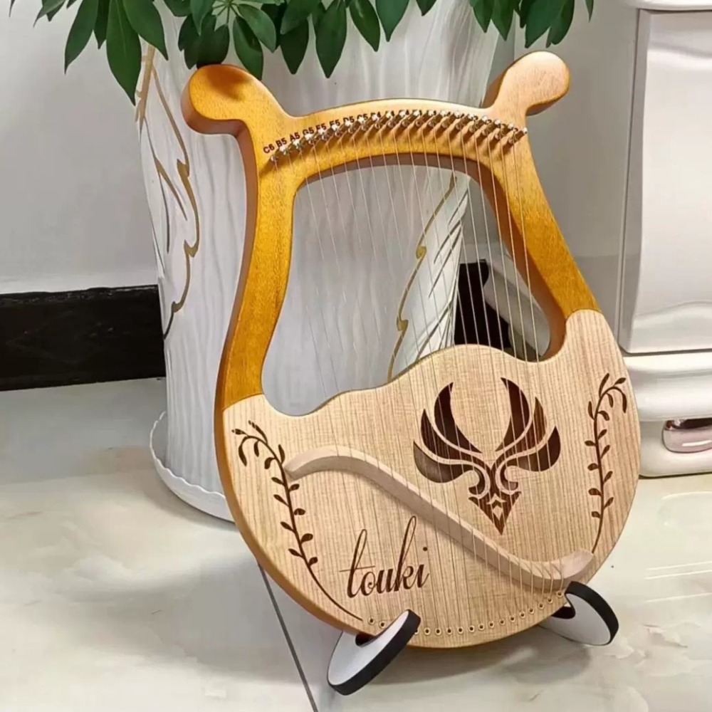 ヴィンテージ無垢材19/24弦リラハープサウンドヒーリング手 - Musical Instrument Harp のレビューと価格