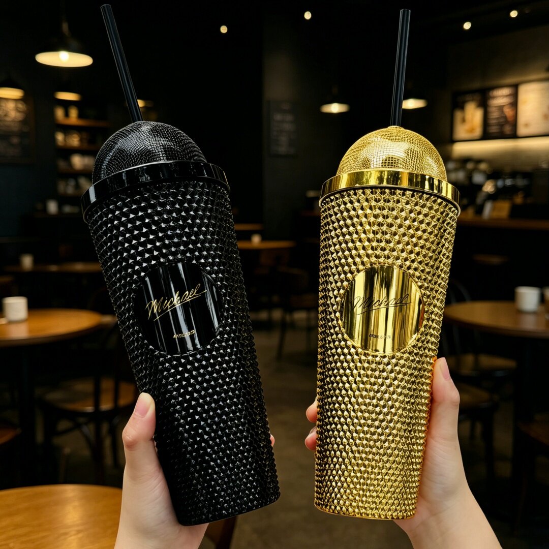 ホットマイケルラインストーンタンブラー クリエイティブストロ - Musical Instrument Jazz のレビューと価格