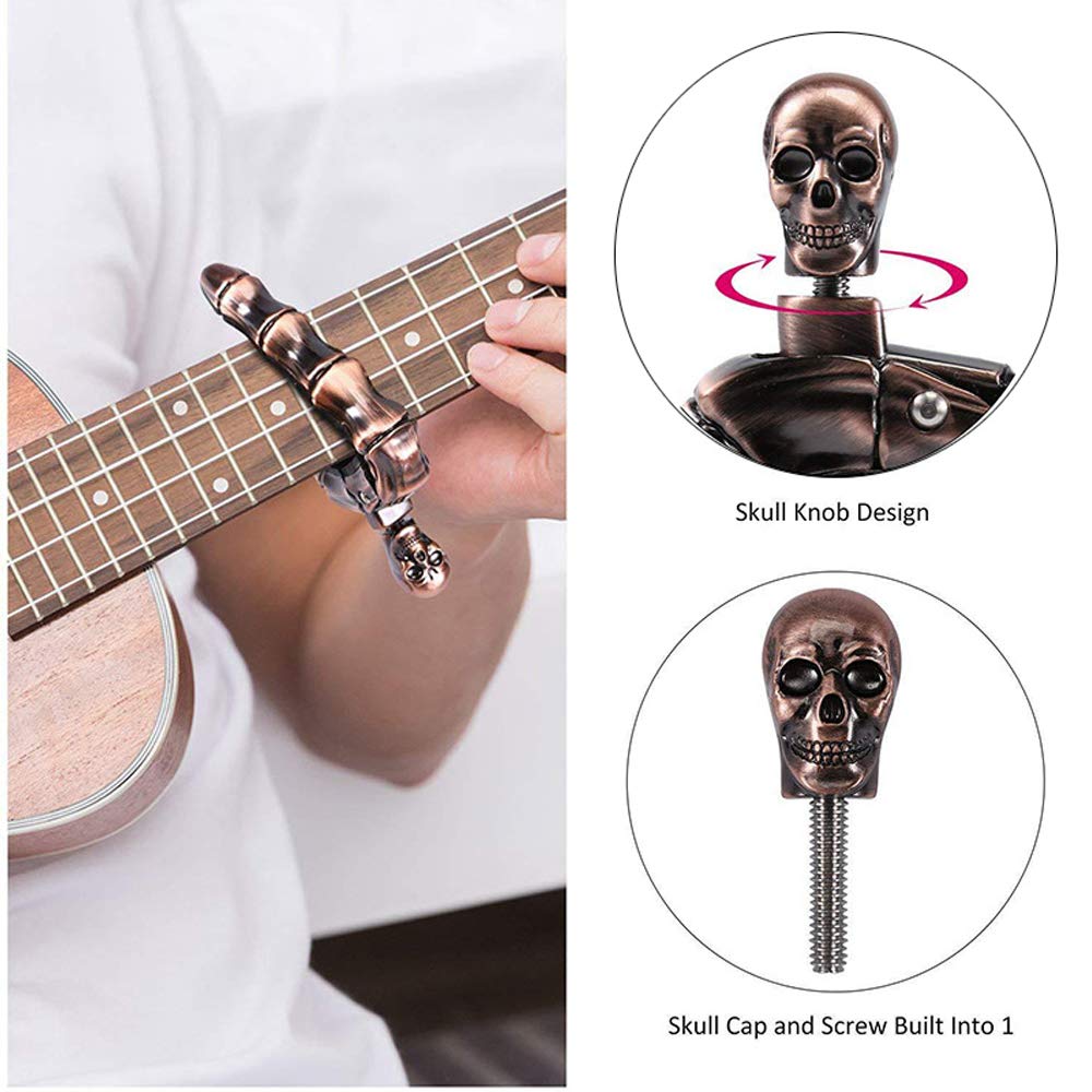 ギターカポ スカルカポ アコースティックギターとエレキギター - Musical Instrument Types のレビューと価格