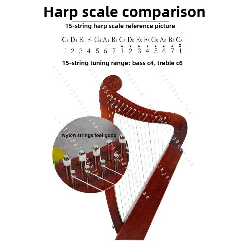 手作り 15 トーンハープサウンドセラピーポータブル初心者学 - Musical Instrument Harp のレビューと価格