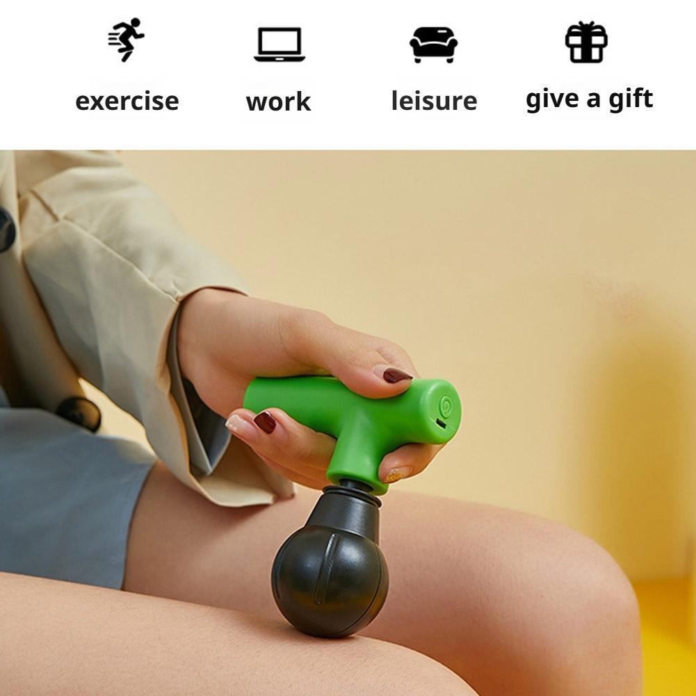 ポータブルミニマッサージガン、ハンドヘルドディープティシュー - Vibraslap Percussion のレビューと価格