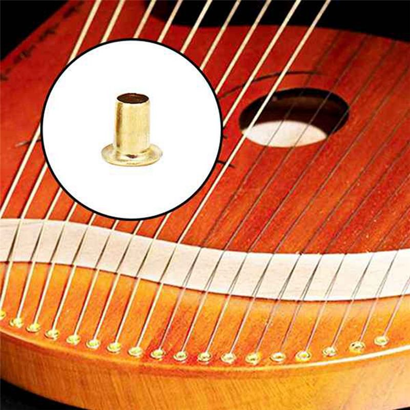 AEF6-60個入りチューニングピンネイル、真鍮製リベットセ - Musical Instrument Harp のレビューと価格
