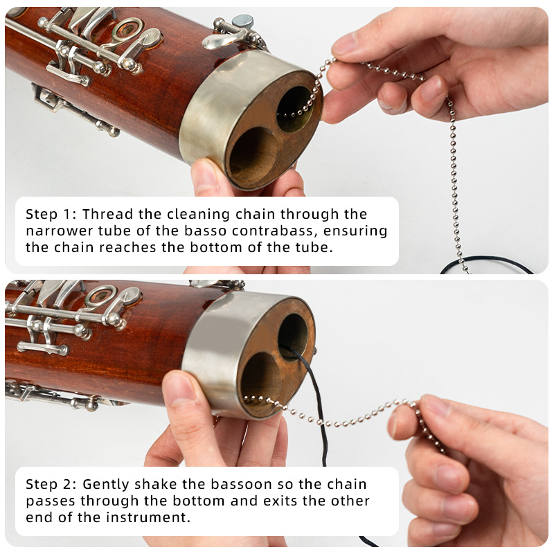 大型ファゴットの清掃およびメンテナンスキット、インナーチュー - Musical Instrument Bazooka のレビューと価格