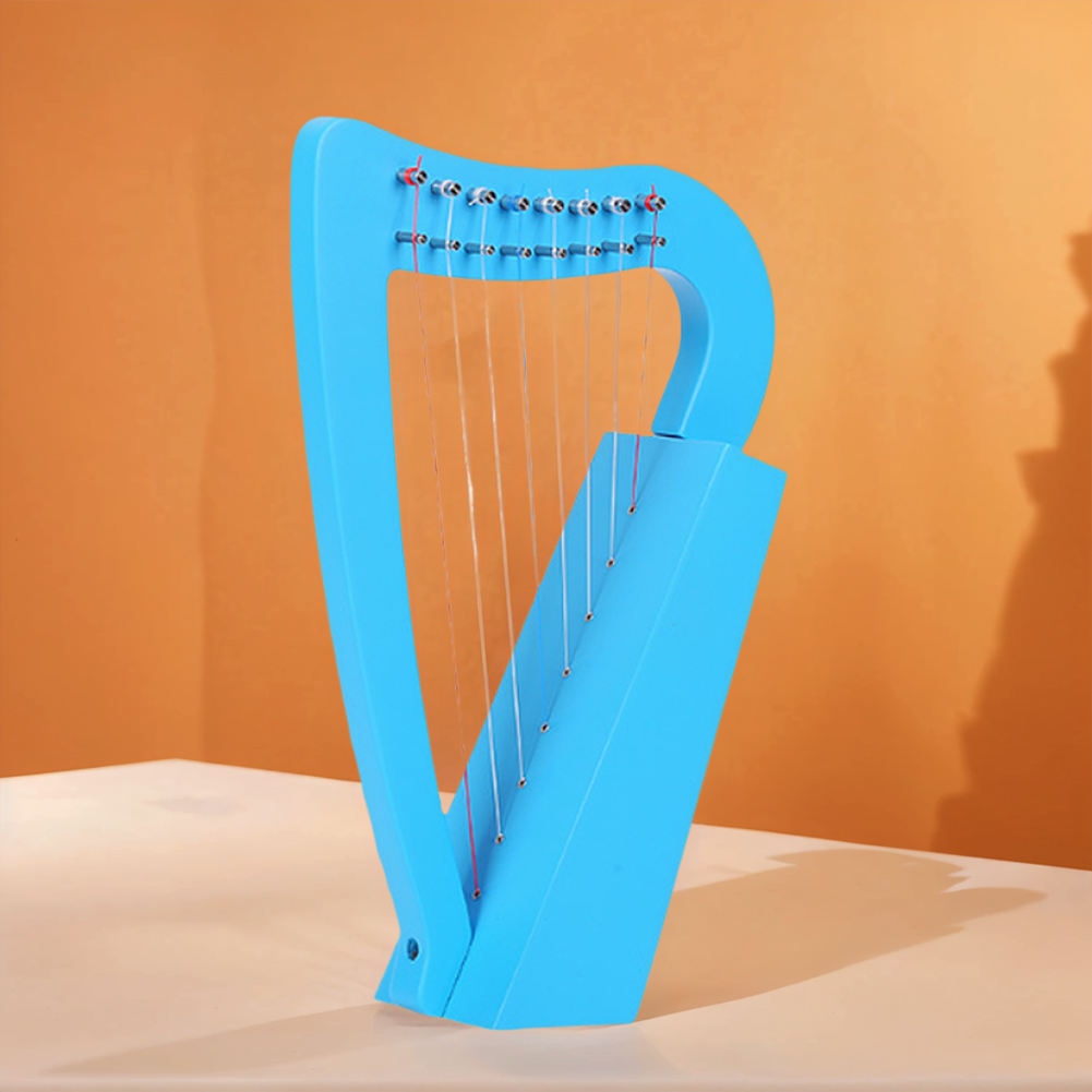 8弦リラハープ無垢材ミニハープ、チューニングレンチ付き、子供 - Musical Instrument Harp のレビューと価格