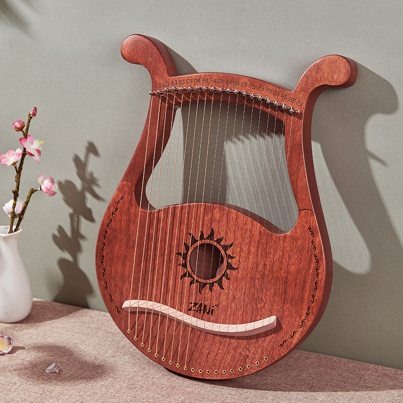 19弦リラハープピアノ高品質リラハープ19弦マホガニー楽器ス - Musical Instrument Harp のレビューと価格