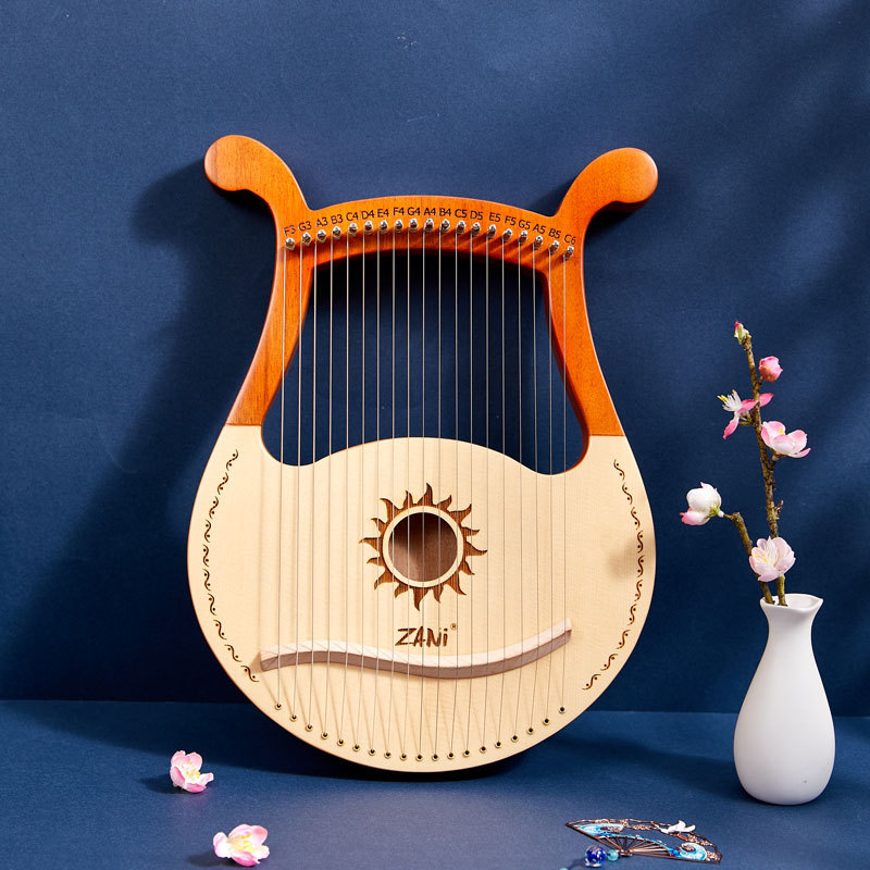 19弦リラハープピアノ高品質リラハープ19弦マホガニー楽器ス - Musical Instrument Harp のレビューと価格