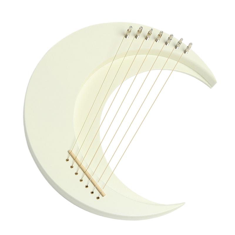 リラハープ楽器木製ムーンリラハープ 7 弦リラピアノ三日月楽 - Musical Instrument Lyre のレビューと価格