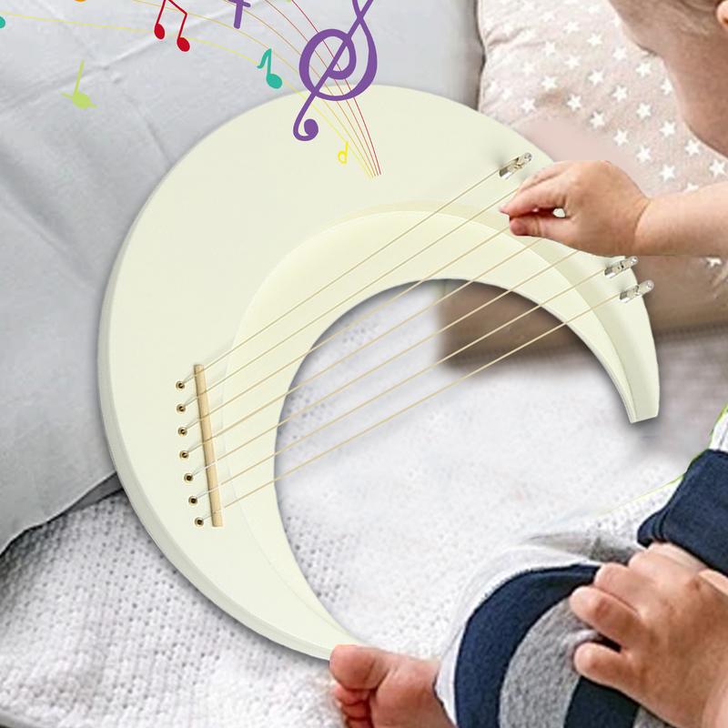 リラハープ楽器木製ムーンリラハープ 7 弦リラピアノ三日月楽 - Musical Instrument Lyre のレビューと価格
