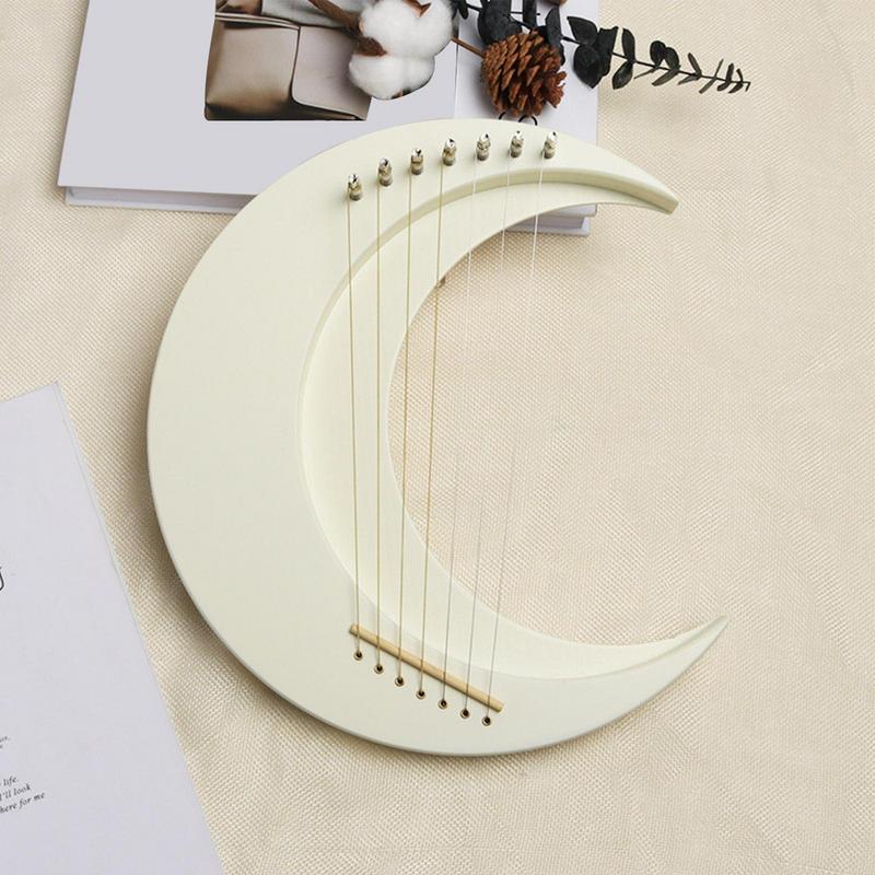 リラハープ楽器木製ムーンリラハープ 7 弦リラピアノ三日月楽 - Musical Instrument Lyre のレビューと価格