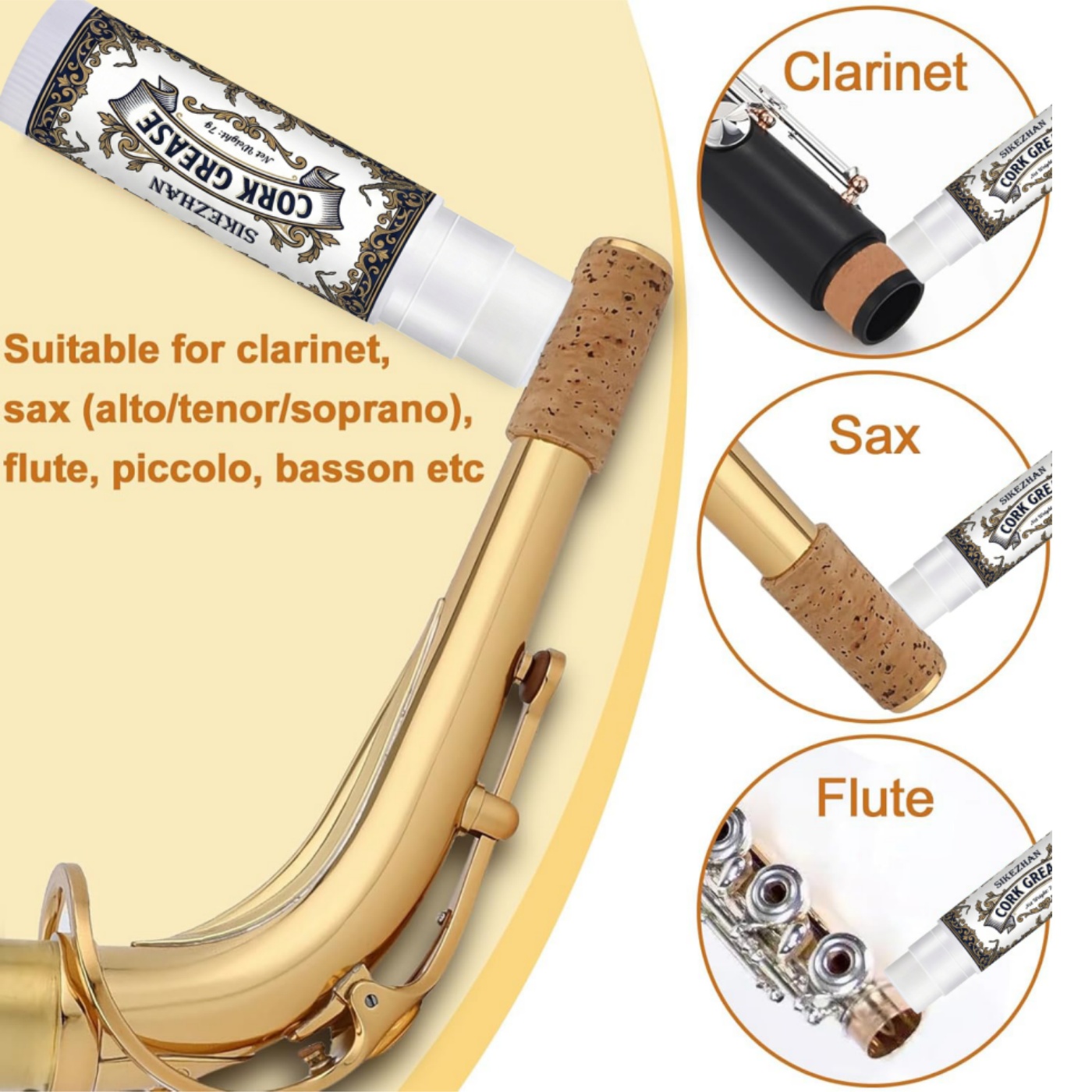クラリネット、サックス、フルート、オーボエ、ファゴット用プレ - Musical Instrument Bazooka のレビューと価格