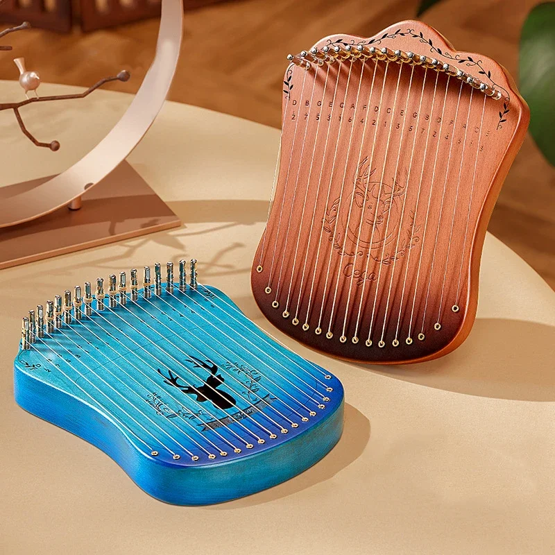 クリアランスセール-17 弦竪琴ハープポータブル固体ブナ材ハ - Musical Instrument Lyre のレビューと価格