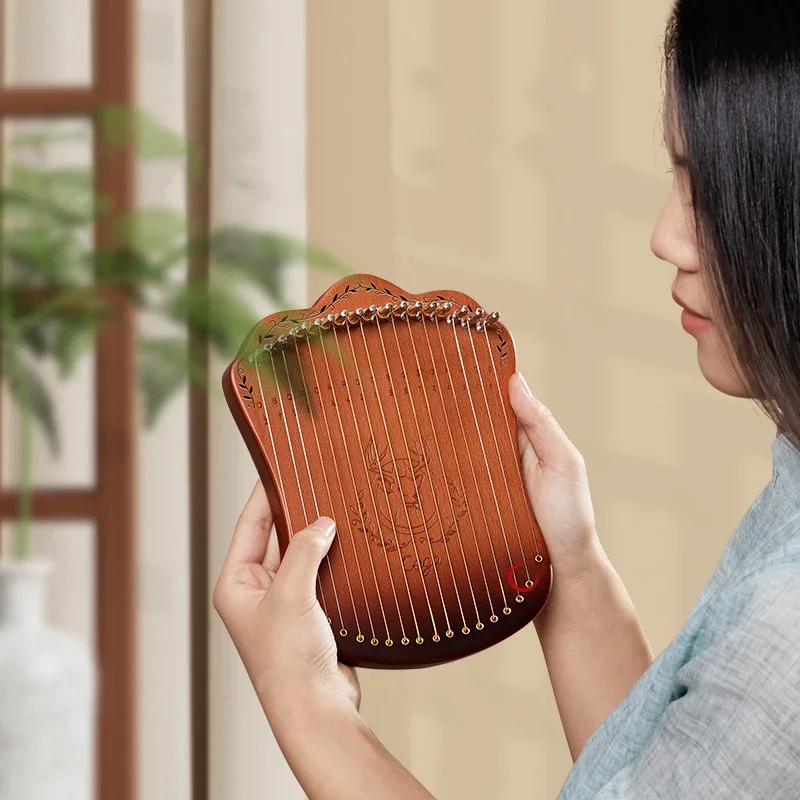 クリアランスセール-17 弦竪琴ハープポータブル固体ブナ材ハ - Musical Instrument Lyre のレビューと価格