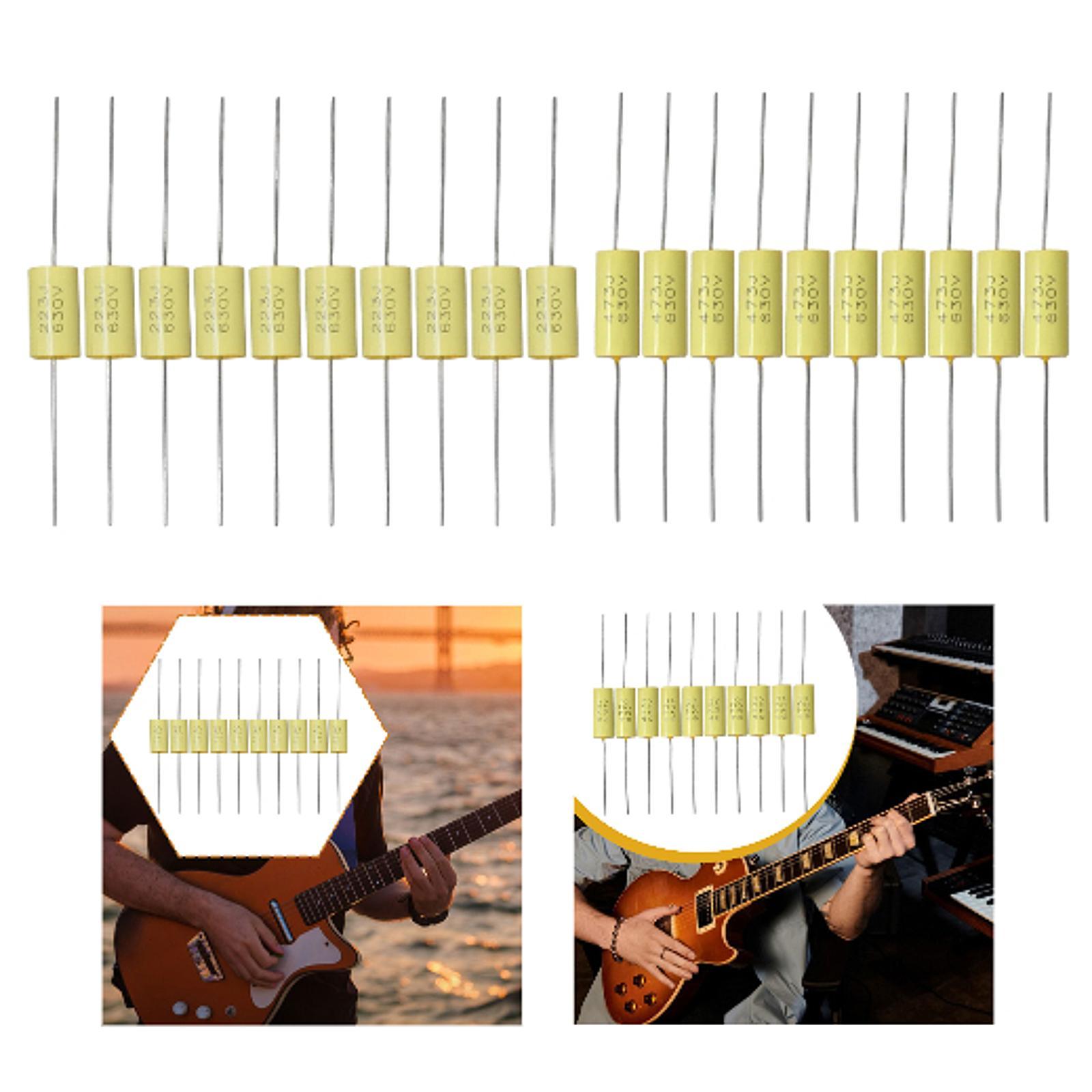 楽器ギターコンデンサー黄色の色合いを強化するエレキギターベー - Musical Instrument Guitar のレビューと価格