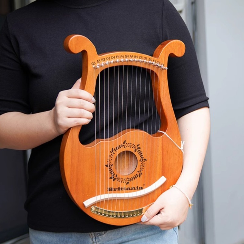 初心者リラハープ子供ポータブルリラハープマホガニーアートリル - Musical Instrument Lyre のレビューと価格