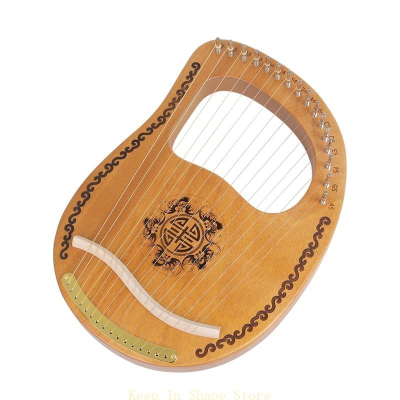 U1JC 16弦マホガニーライアハープ、lyreパターン音楽 - Musical Instrument Lyre のレビューと価格