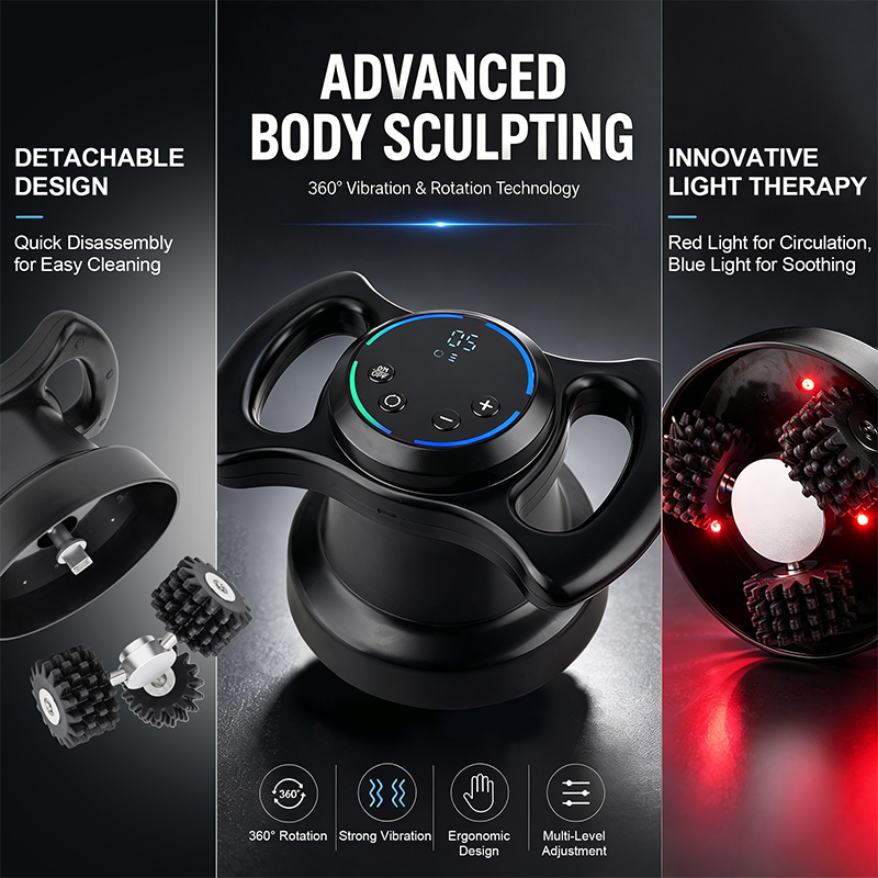 ハンディタイプの電動ボディマッサージャー、2つの交換可能なヘ - Vibraslap Percussion のレビューと価格