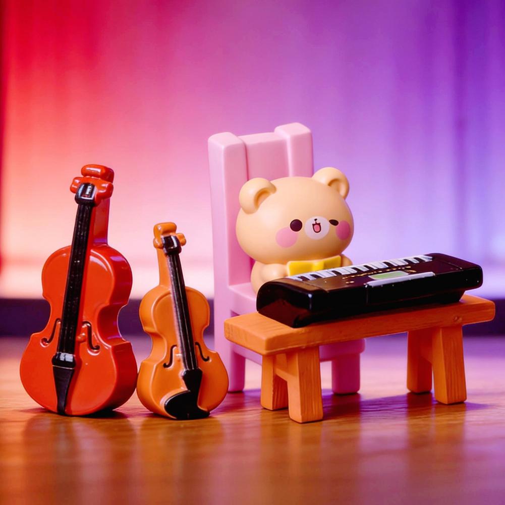 ピアノ、バイオリン、サックス、ミニチュア音楽フィギュア、ドー - Musical Instrument Lyre のレビューと価格